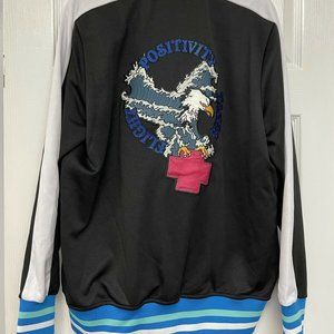 Pink Dolphin Men's Take Flight Zip-up Long Sleeve Jacket Blue Sports Large
